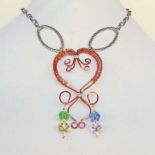 Daiya Wire Jewelry Necklace relevant front view