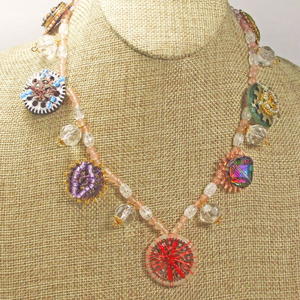 Lanthe Hobo Beaded Necklace close view