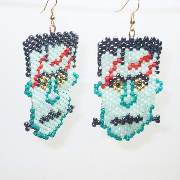 Caily Beaded Halloween Earrings relevant view