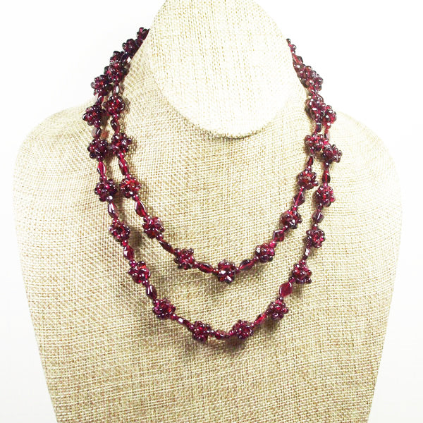 Nadira Rhodolite Garnet Necklace relevant view