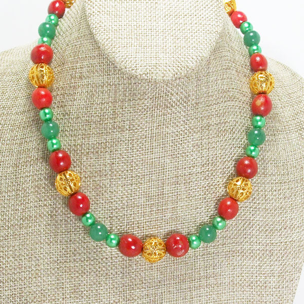 Daeja Christmas Single Strand Beaded Necklace relevant view