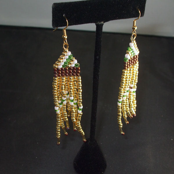 Qadesh Indian Fringe Earrings relevant view