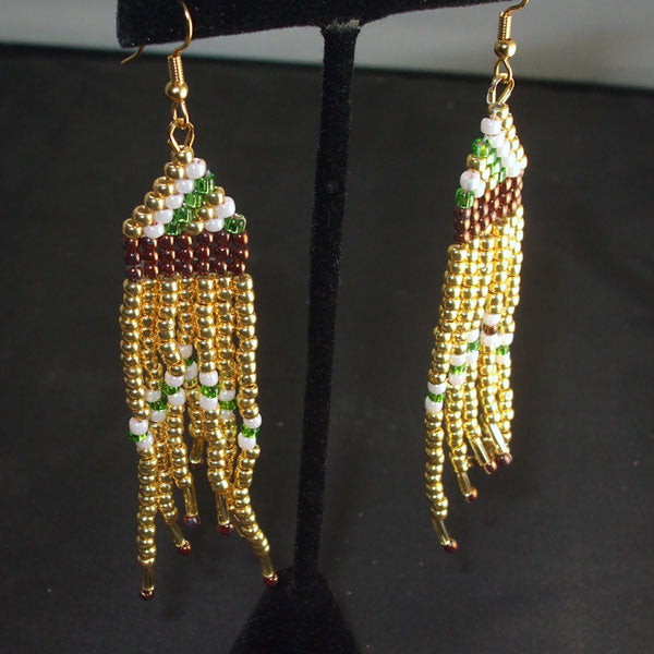 Qadesh Indian Fringe Earrings relevant view