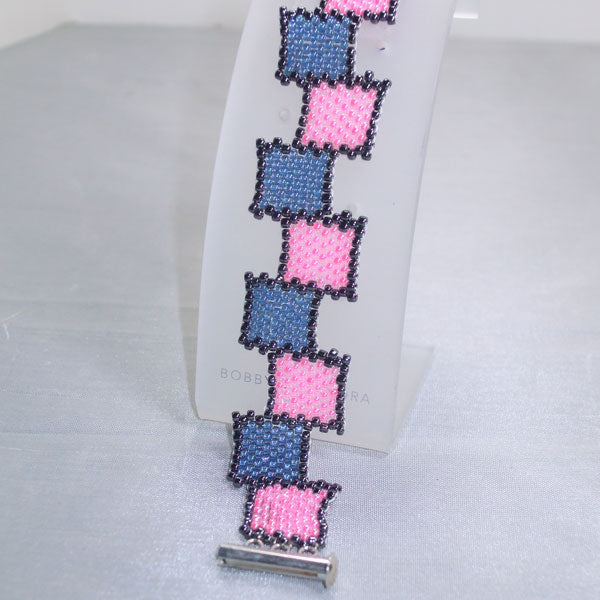 Raeden Peyote Squares Bracelet close up view