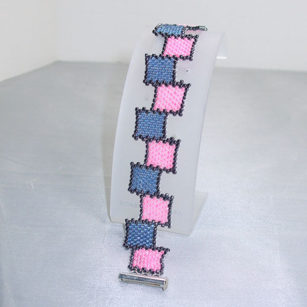 Raeden Peyote Squares Bracelet close up view