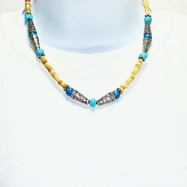 Leala Bead Native Style Necklace relevant front view
