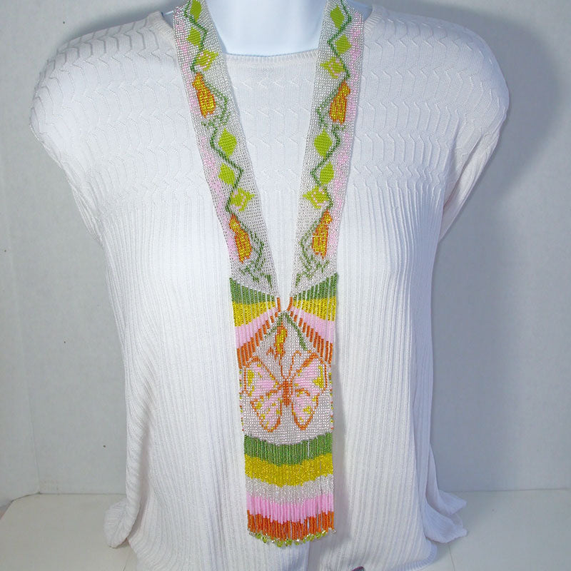 Quiliana Loom Necklace Butterfly Design Relevant view