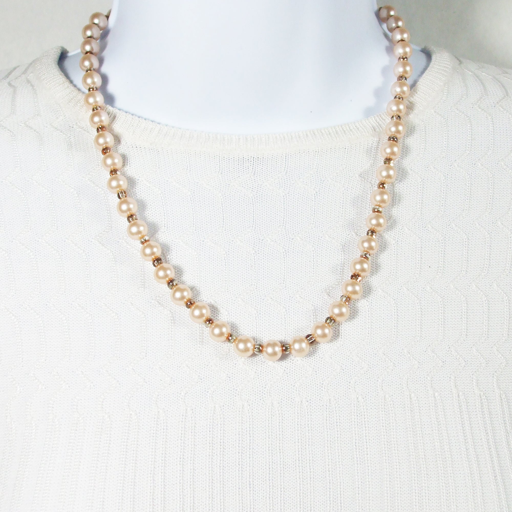 Camara Pearl Single Strand Necklace relevant front view