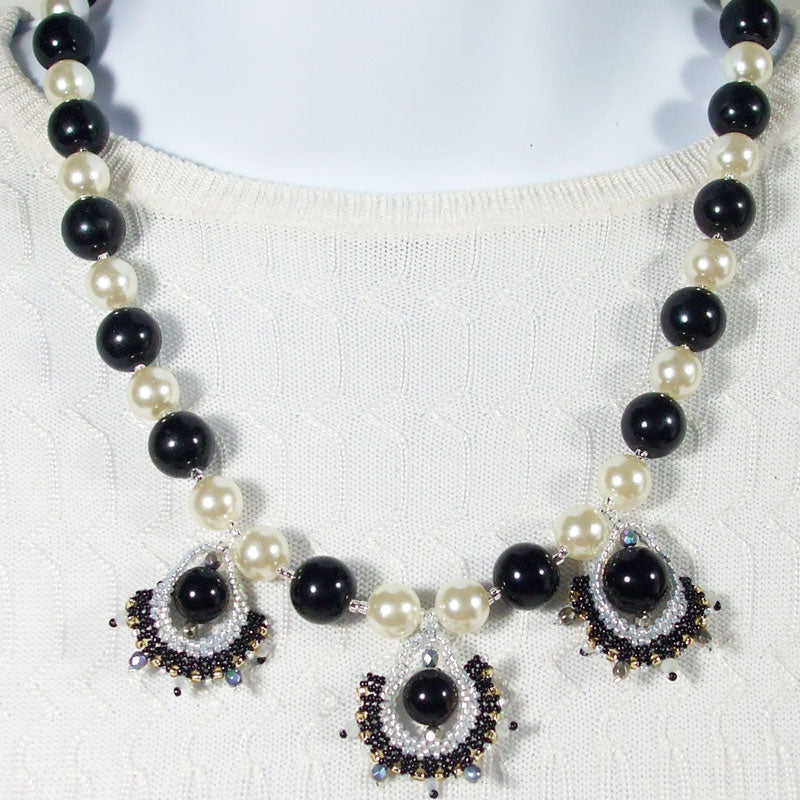 Belisa Single Strand Bead Pearl Necklace relevant front view